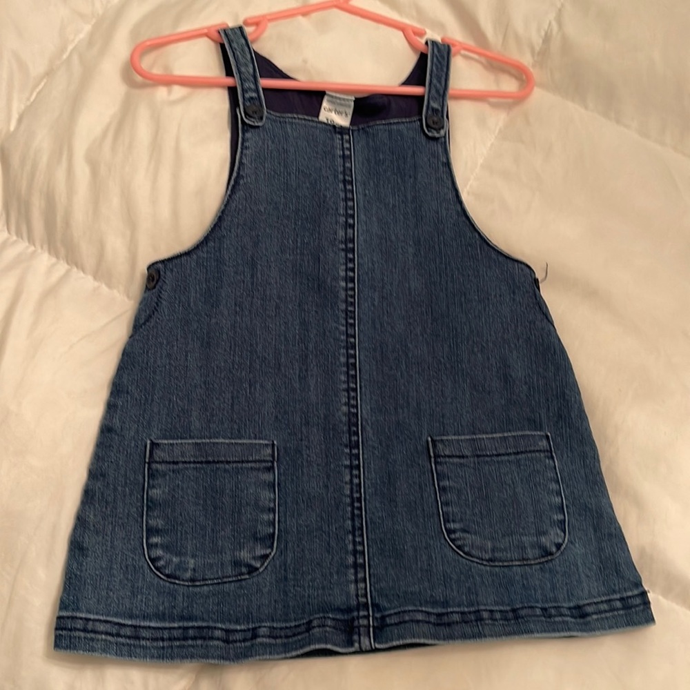 Carters baby girls 18 month denim jumper